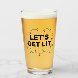 Verre Faisons-en un Humour amusant Citation de Noël