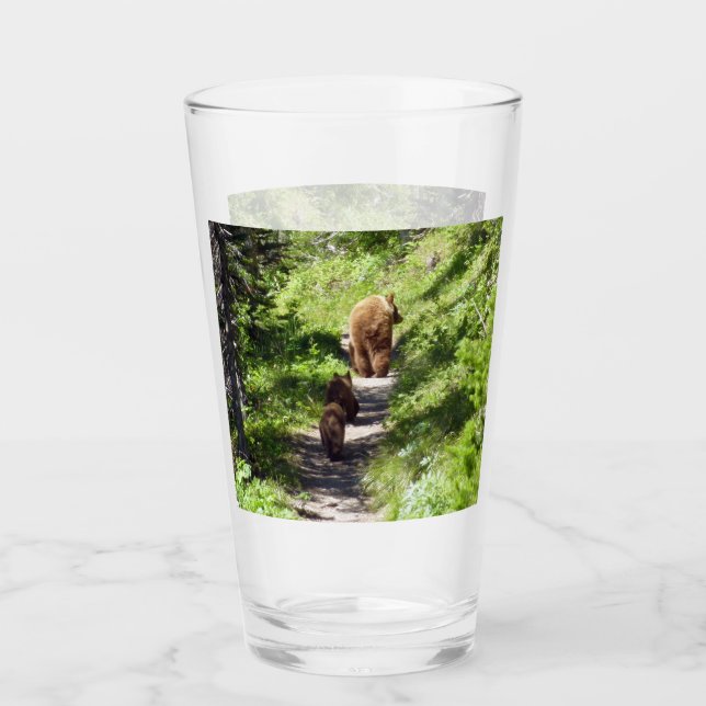 Verre Famille d'ours Brown (Devant)