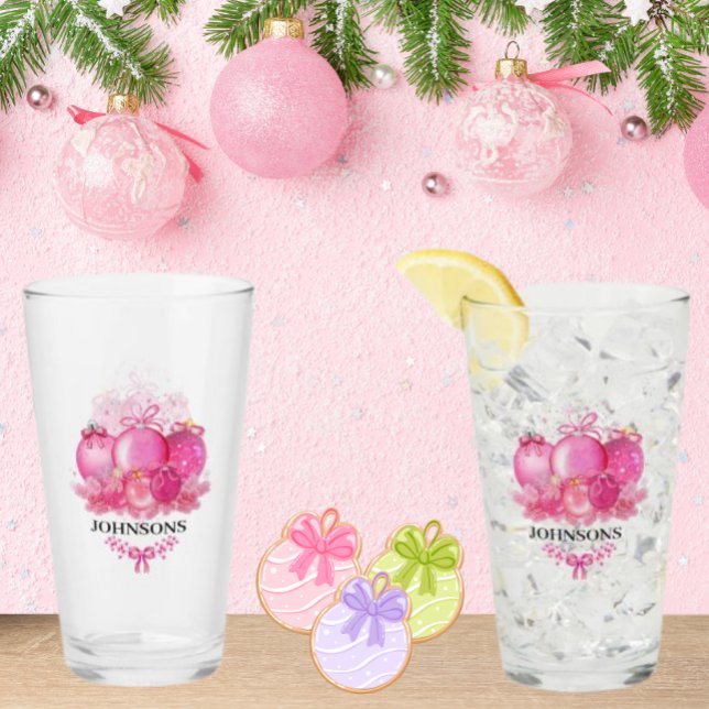 Verre Family Name Pink Christmas Collection Piece (Créateur téléchargé)