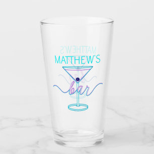 Verre Fancy Script Fun Colonnes Fun Bar