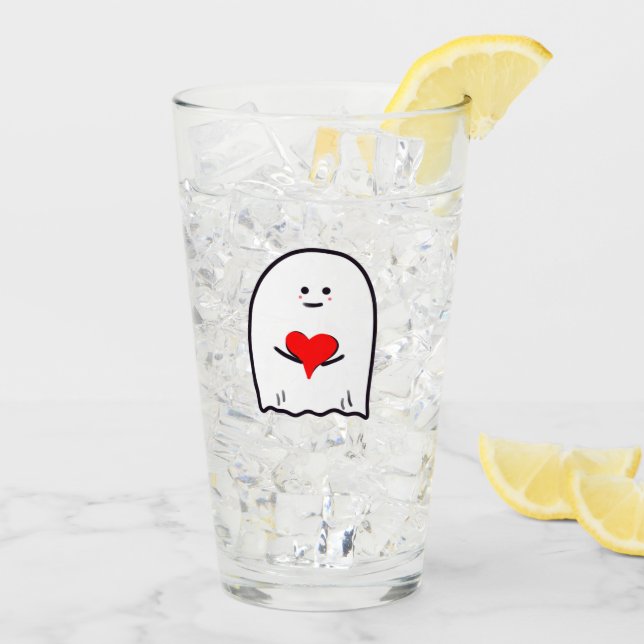 Verre Fantôme avec coeur (Dos glace)