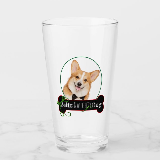 Verre Feliz Naughty Corgi (Devant)