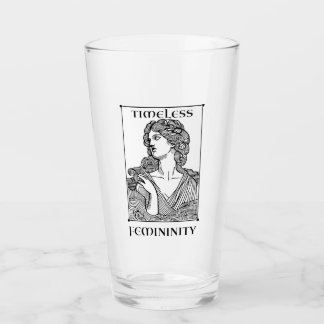 Verre "Feminité intemporelle" Elégante Etched 16 oz. Ver