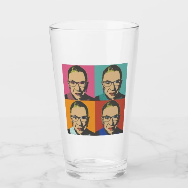 Verre Femmes de RBG, Cadeau féministe, RBG célèbre (Devant)