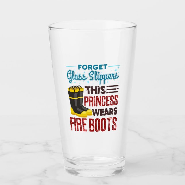 Verre Femmes Pompiers Cette Princesse Porte Des Bottes D (Devant)