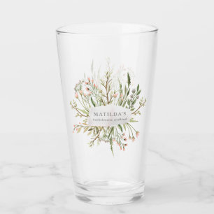 Verre Ferme fleur sauvage fleurie et rustique