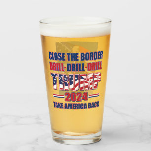 Verre Fermer le forage à la frontière Trump 2024