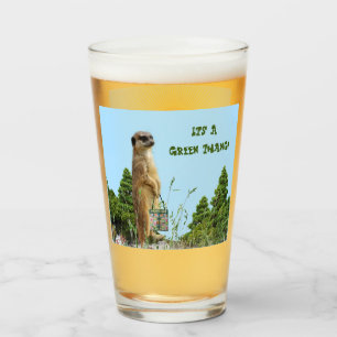 Verre Fête / Animaux Meerkat 'GreenThang' tous les jours