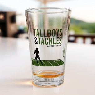 Verre Fête d'anniversaire de Football Tallboys & Tackles