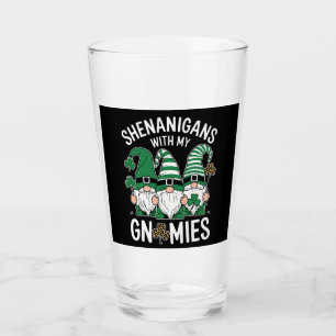 Verre Fête de la Saint-Patrick Gnome Léopard Chanceux Tr