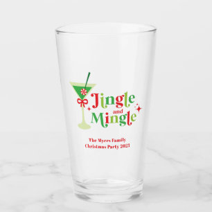 Verre Fête de Noël Jingle et Mingle