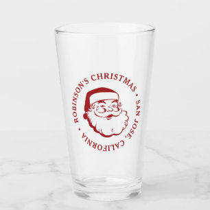 Verre Fête de Noël Santa Claus Pint Glass