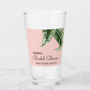 Verre Fête des mariées de feuille banane moderne du mili