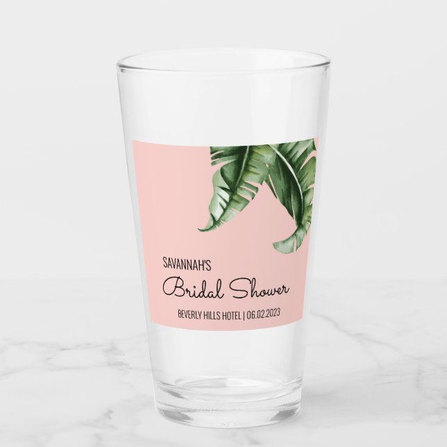 Verre Fête des mariées de feuille banane moderne du mili (Devant)