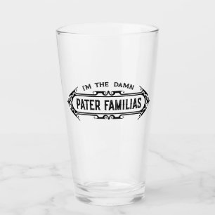 Verre Fête des pères de Familias de Pater (père de la