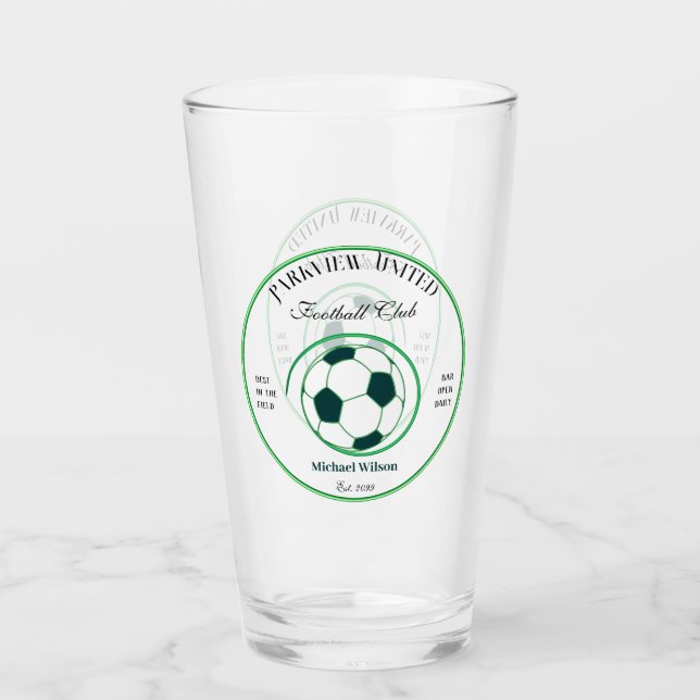 Verre Fête des pères Football Club Bar Lunettes de bière (Devant)