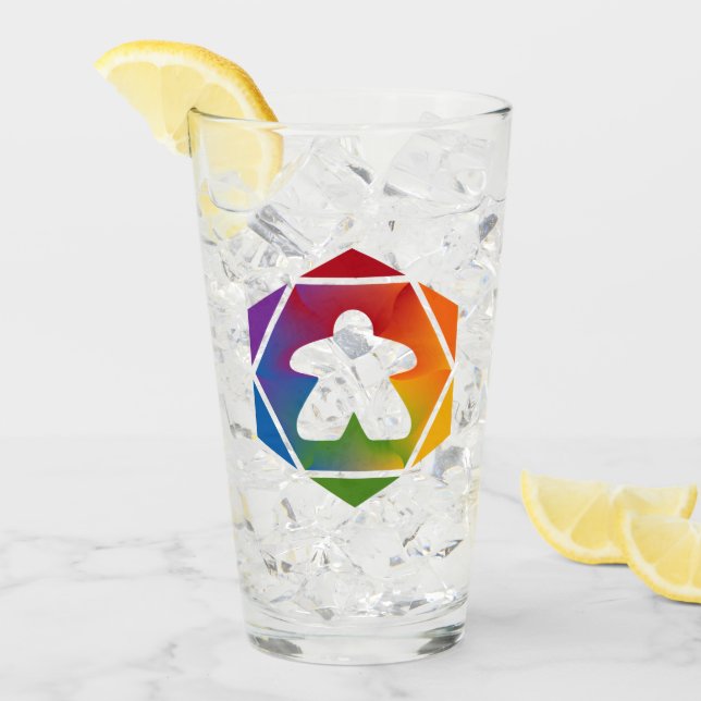 Verre Fête Meeple Tumbler (Devant glace)