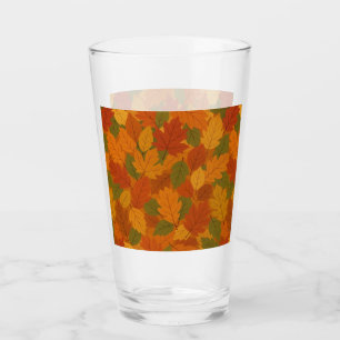 Verre Feuilles classiques d'automne à motifs