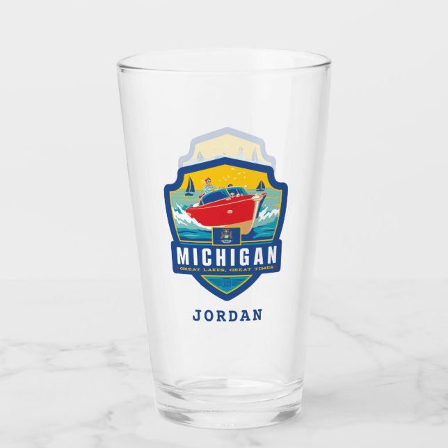 Verre Fierté de l'État | Michigan (Devant)