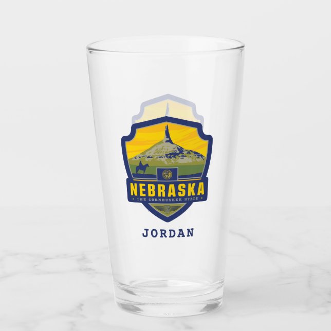 Verre Fierté de l'État | Nebraska (Devant)