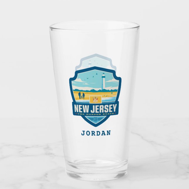 Verre Fierté de l'État | New Jersey (Devant)
