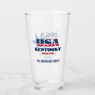 Verre Fierté patriotique du Kentucky personnalisée