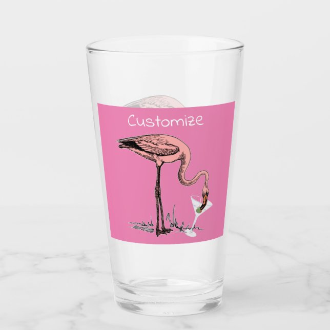 Verre Flamant rose Boire Martini Thunder_Cove (Devant)