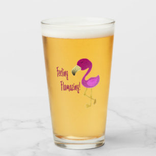 Verre Flamant rose flamboyant