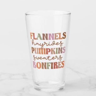 Verre Flannings Bonfires Citrouille