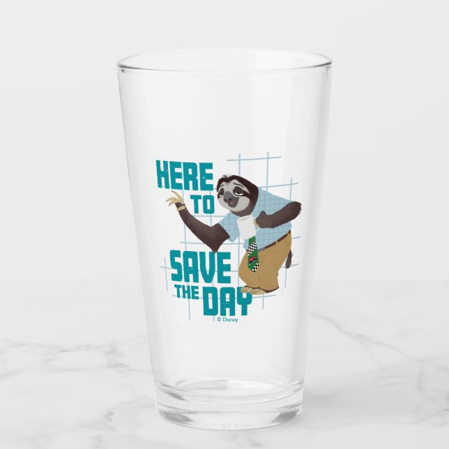 Verre Flash Slothmore - Here to Save the Day (Devant)