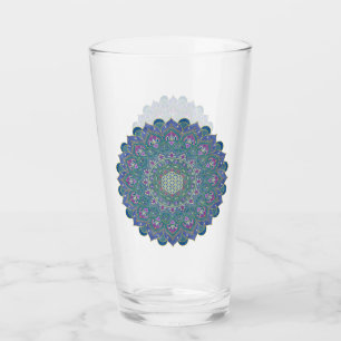Verre Fleur De Vie - Mandala India Style 1