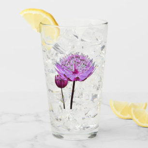 Verre Fleur Florale d'Astrantia Rose