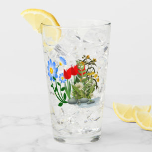 Verre Fleurs de jardin