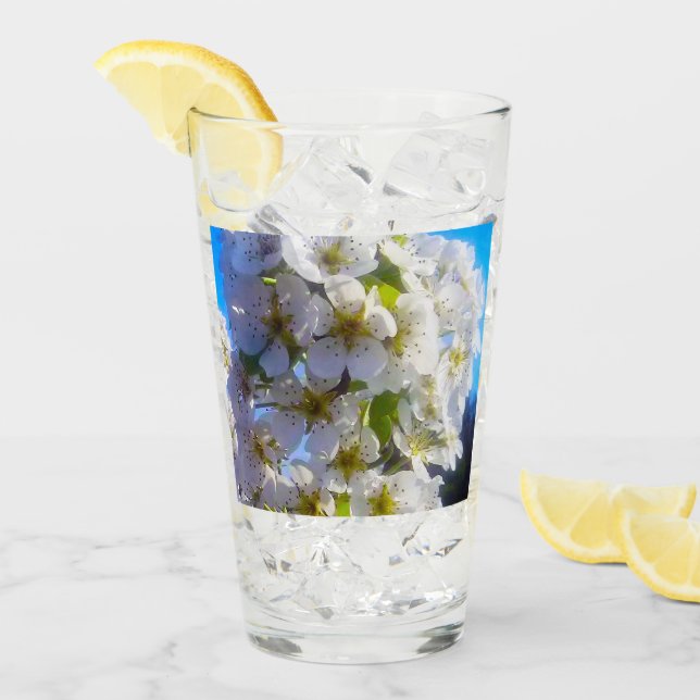 Verre Fleurs de poires (Devant glace)