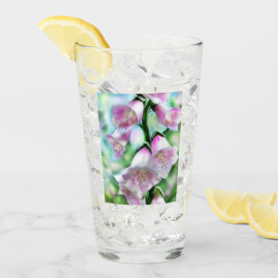Verre Fleurs Foxglove Floral Rose Lavande Vert Fleur