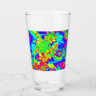 Verre fleurs psychédéliques 3