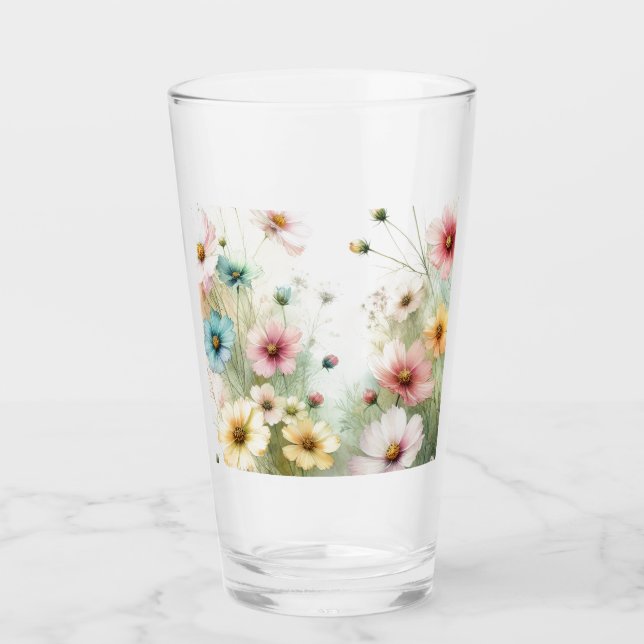 Verre 🌷 Fleurs sauvages 🌷 (Devant)