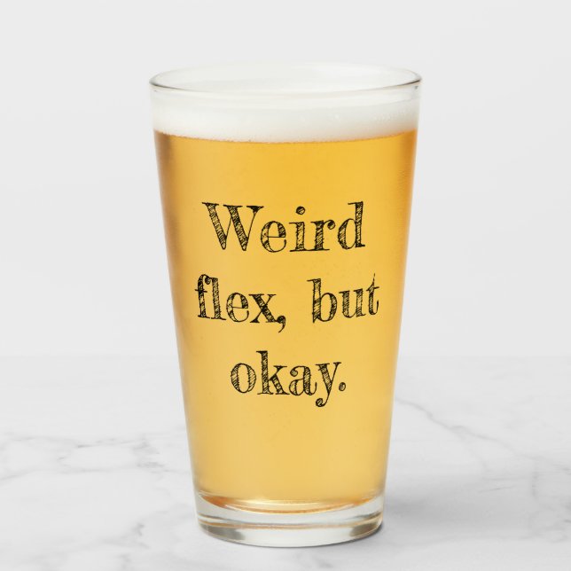 Verre Flex bizarre (Devant (rempli))