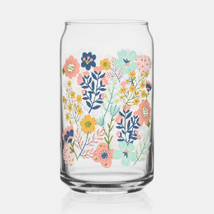Verre Floral Pastel Can Jar