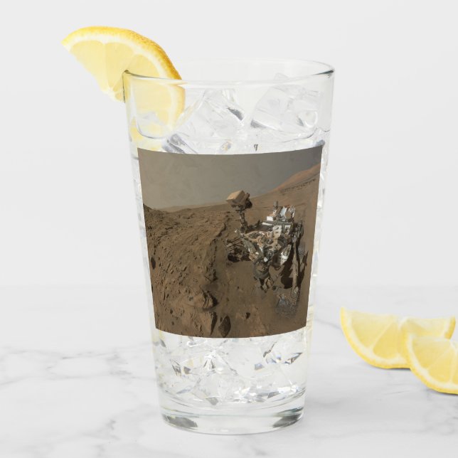 Verre Forage Mars Curiosity Red Martian Paysage (Devant glace)