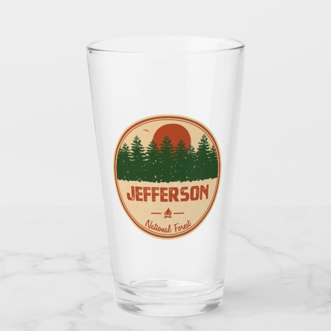 Verre Forêt nationale de Jefferson (Devant)