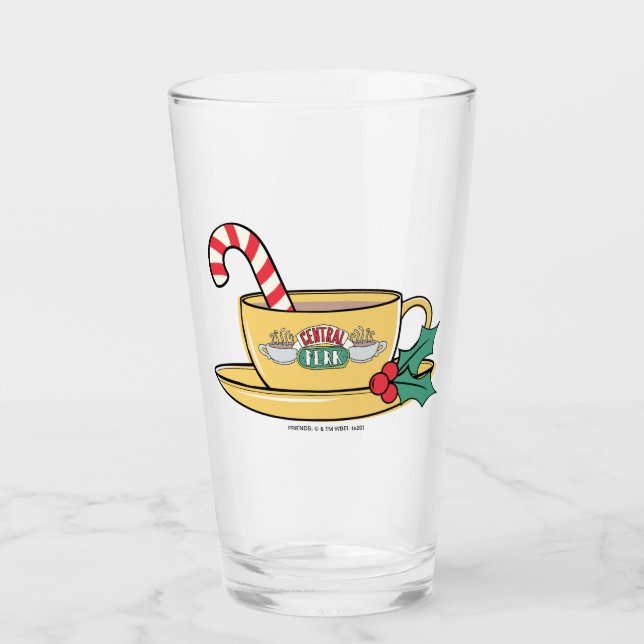 Verre FRIENDS™| Musique des Fêtes de Perk Central (Devant)