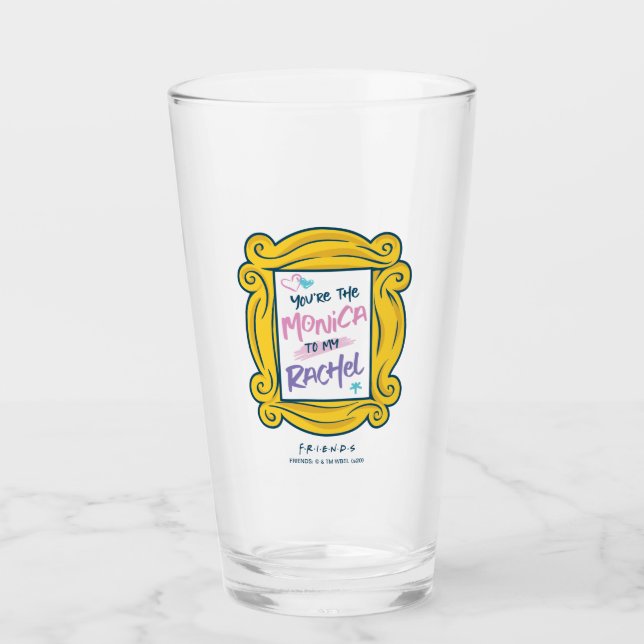 Verre FRIENDS™ Peephole| Tu es la Monica à ma Rachel (Devant)