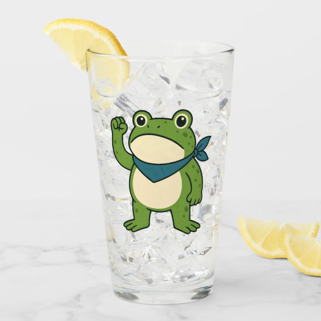 Verre Frogs Against Fascism Portland Frog Protest (Devant glace)