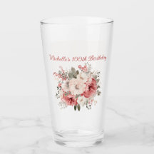 Fuchsia Rouge Crème Aquarelle Florale 100e Anniver