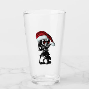 Verre Fumer le cigare Squelette de Noël