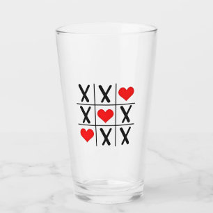 Verre Funny Valentine Hearts Coules Correspondant Amateu