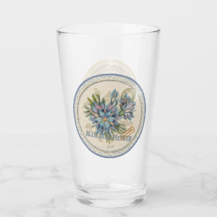Verre G Bureau de création Fleur bleue