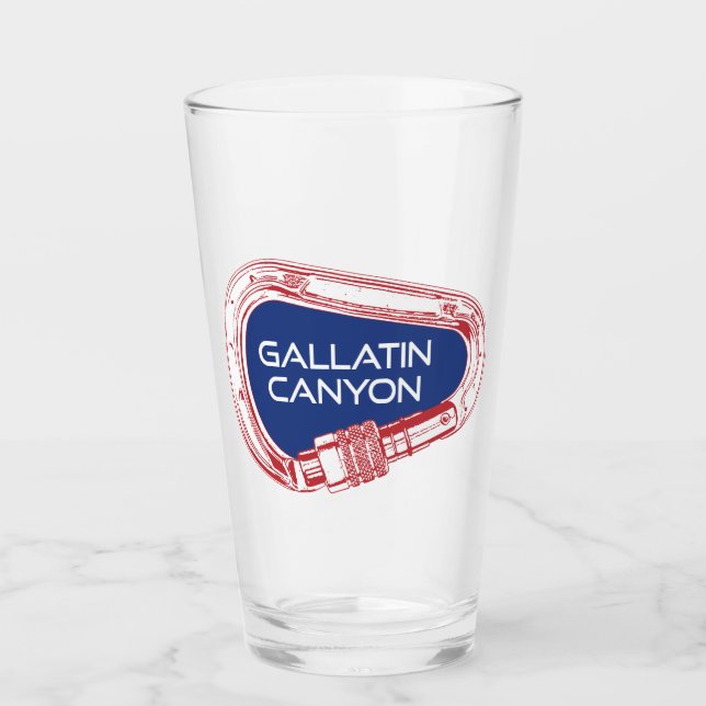 Verre Gallatin Canyon Montana Rock Escalade Carabiner (Devant)
