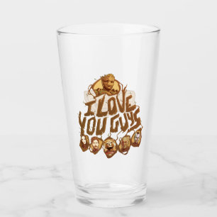 Verre Gardiens de la Galaxie "Je vous aime les gars"